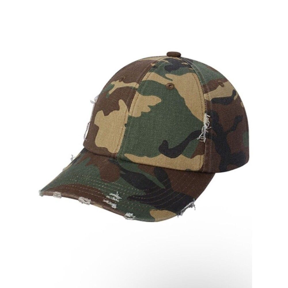 Newhattan Camouflage Distressed Cap